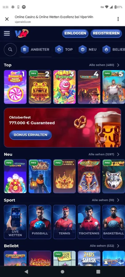 Viper Win Spielautomaten