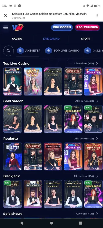 Viper Win Live Casino